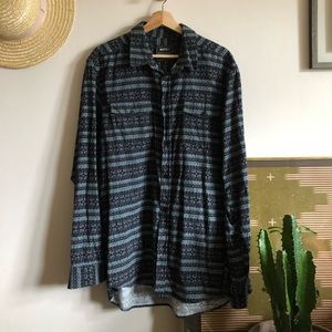 Vintage WeSC Fleece Button Down Shirt
